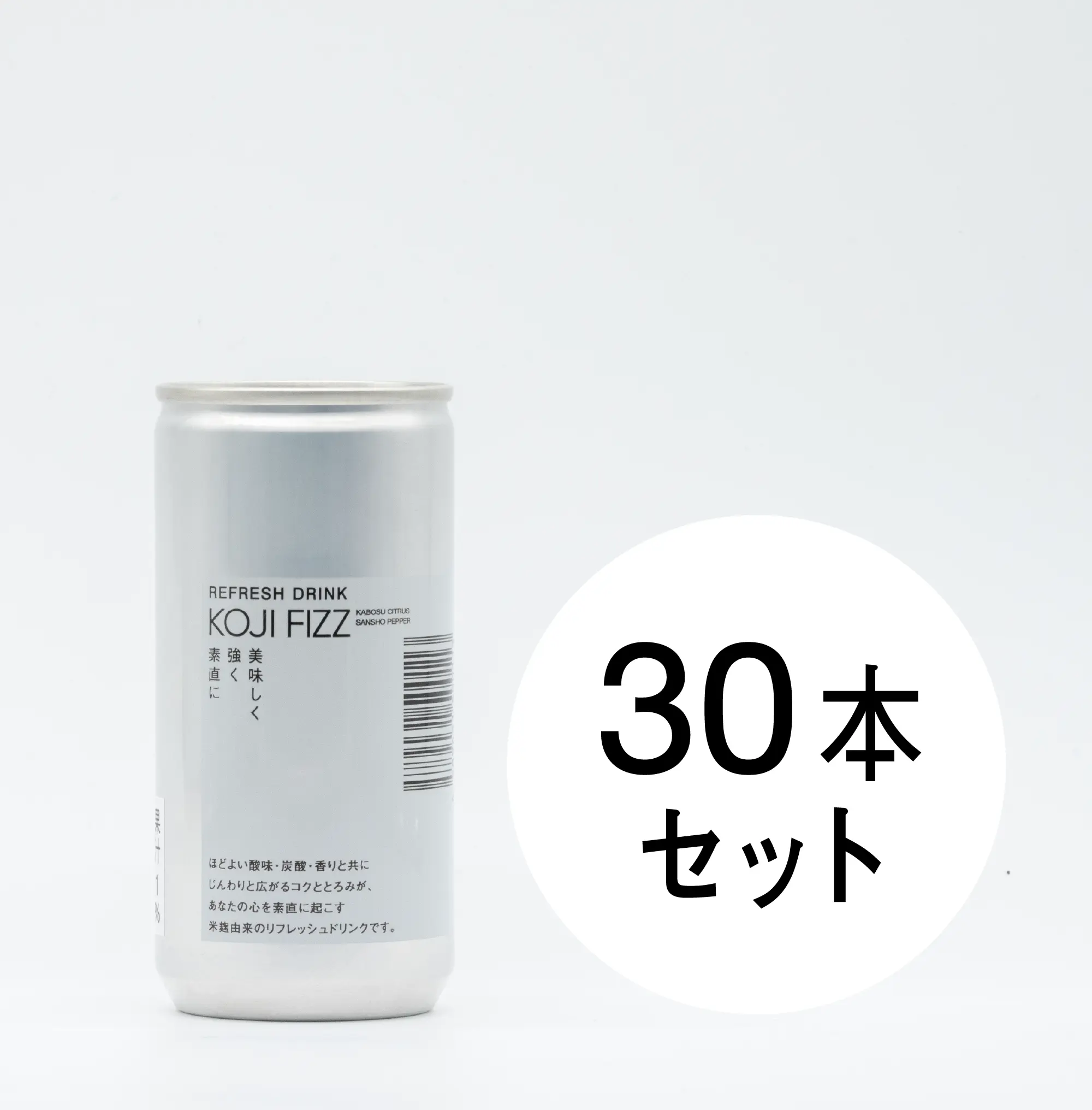 <span style="font-size: 0.7em; line-height: 2em;">REFRESH DRINK</span><br>KOJI FIZZ 30本